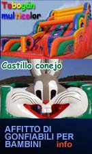 noleggio  di gonfiabili   infantili