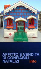 noleggio e vendita  di  gonfiabili   natalizi.